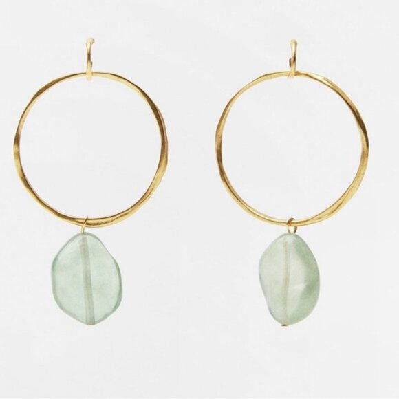 NWT Zara Oversized Resin Hoop Earrings ✨🔥🔥💖💖 - Picture 3 of 8